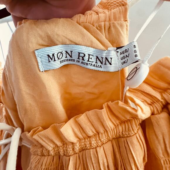 Mon Renn Zest Midi Dress in Papaya New with tag - Picture 6 of 9